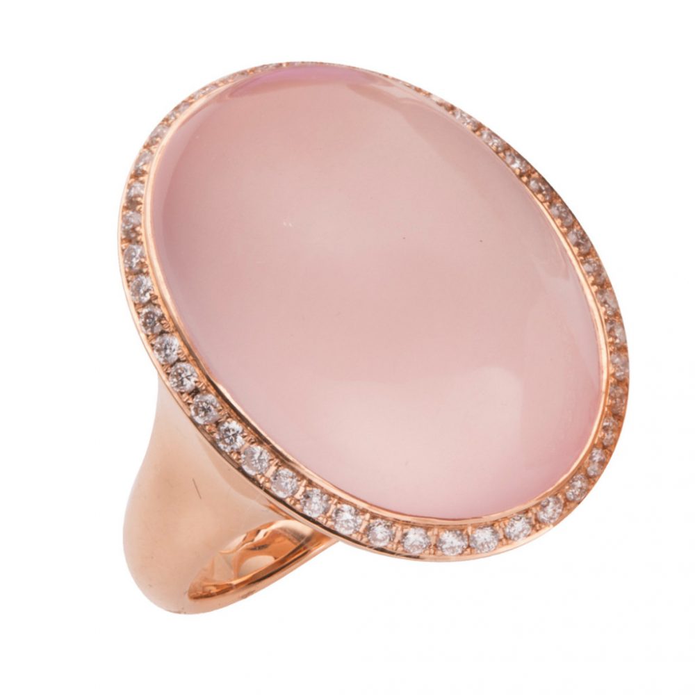 Redgold Rose Quartz Ring