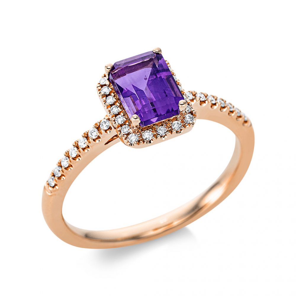 Redgold Amethyst Ring