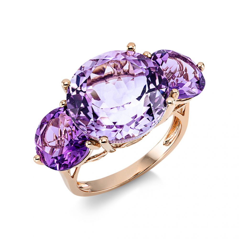 Redgold Amethyst Ring