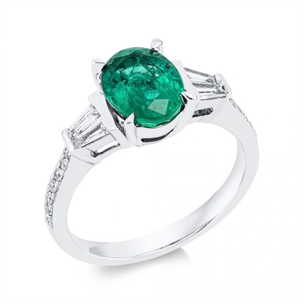 Whitegold Emerald Ring