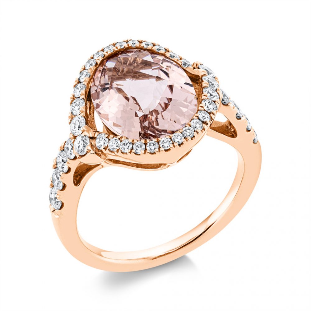 Redgold Morganite Ring