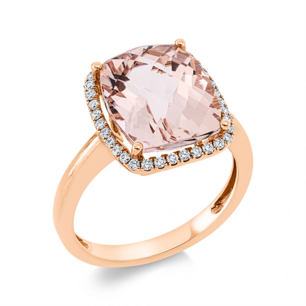 Redgold Morganite Ring