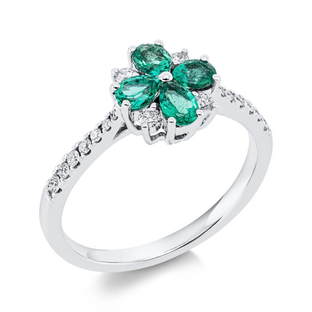 Whitegold Emerald Ring