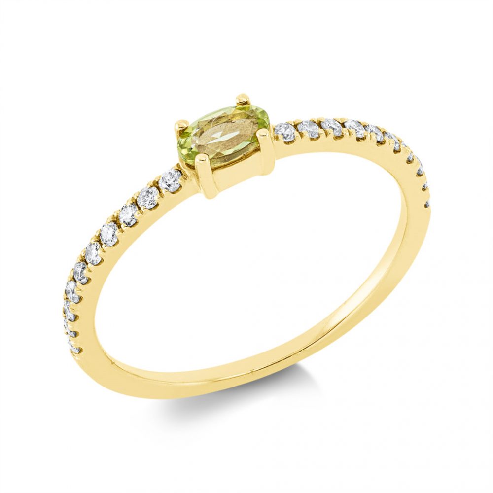 Yellowgold Peridot Ring