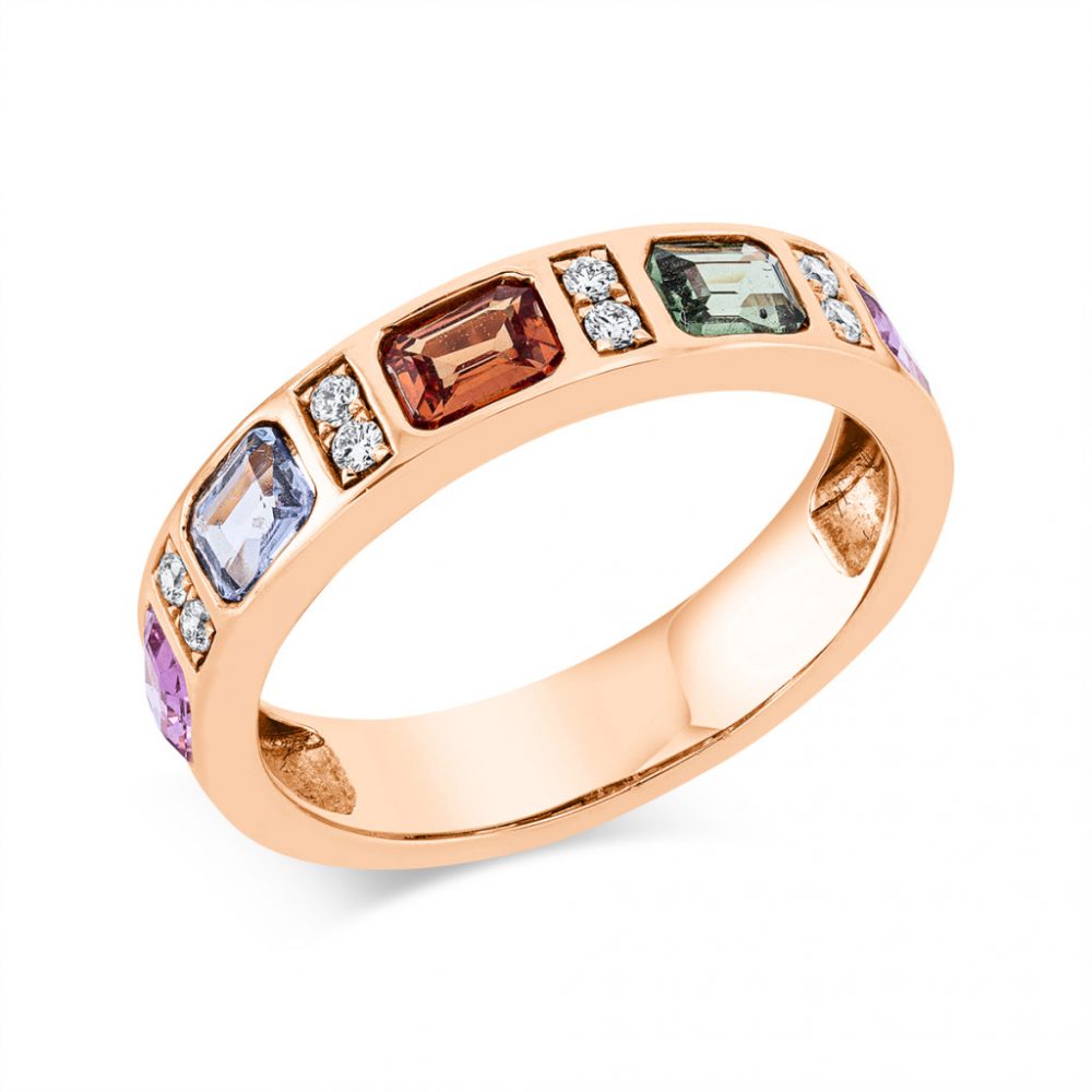 Redgold Sapphire Ring