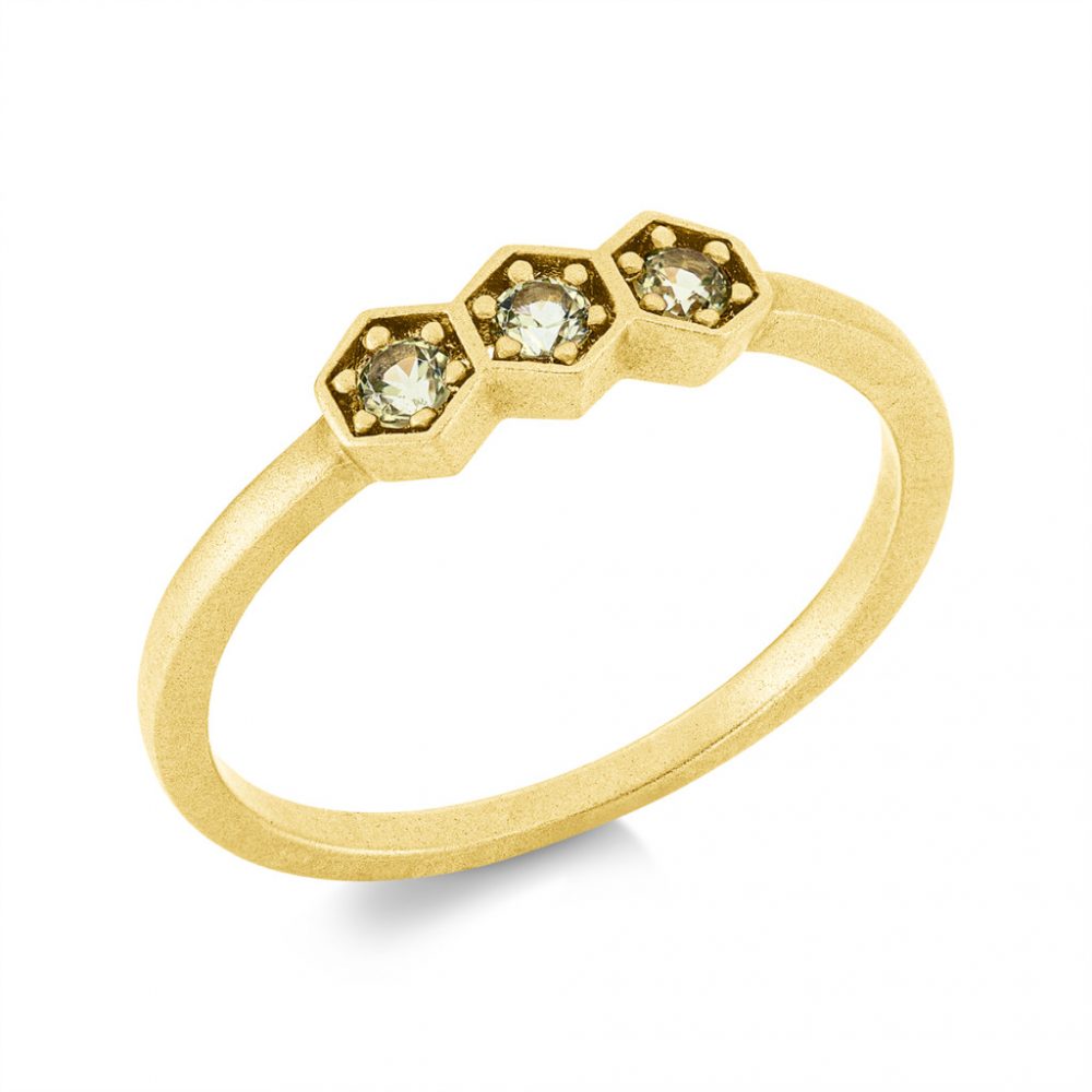 Yellowgold Peridot Ring