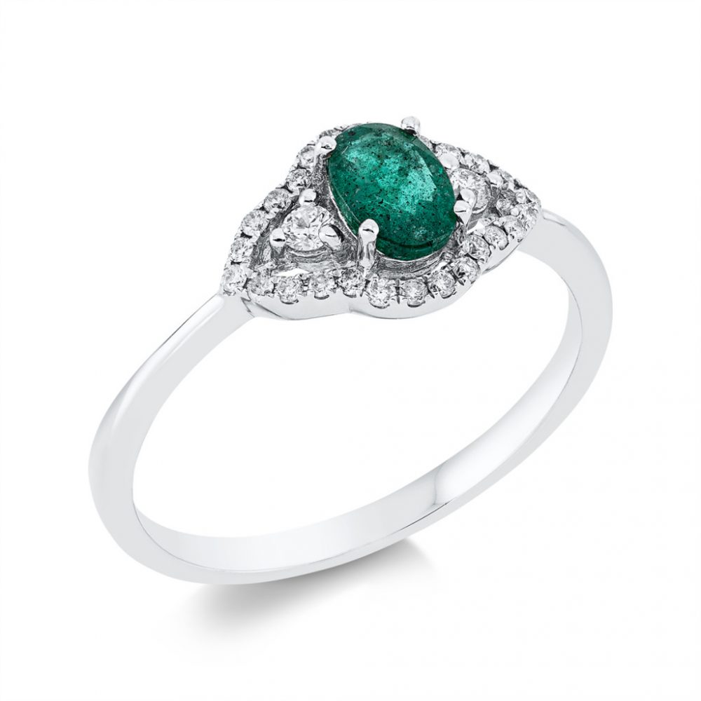 Whitegold Emerald Ring