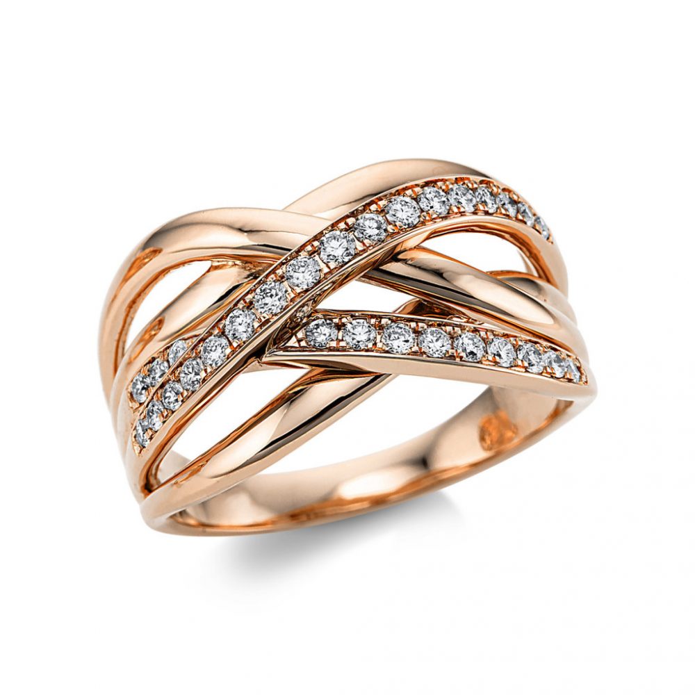 Redgold Diamond Ring