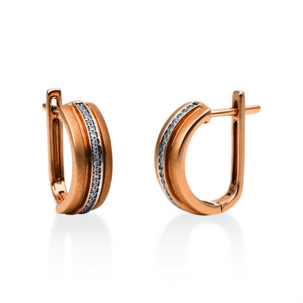 Redgold Diamond Earrings