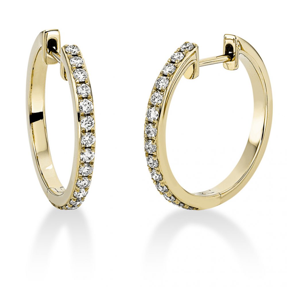 Yellowgold Diamond Earrings