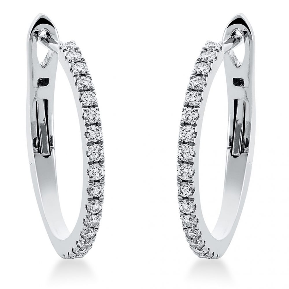 Whitegold Diamond Earrings