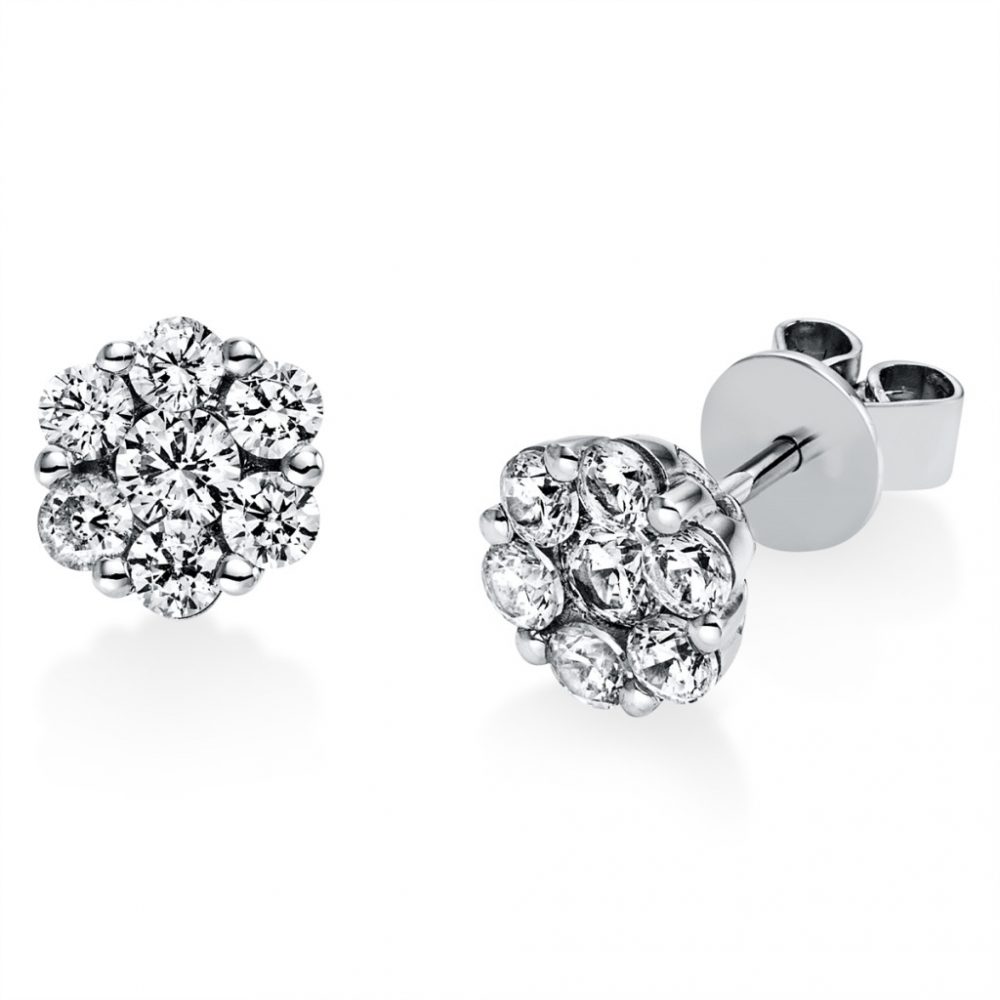 Whitegold Diamond Earrings