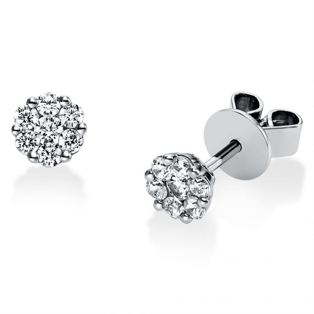 Whitegold Diamond Earrings