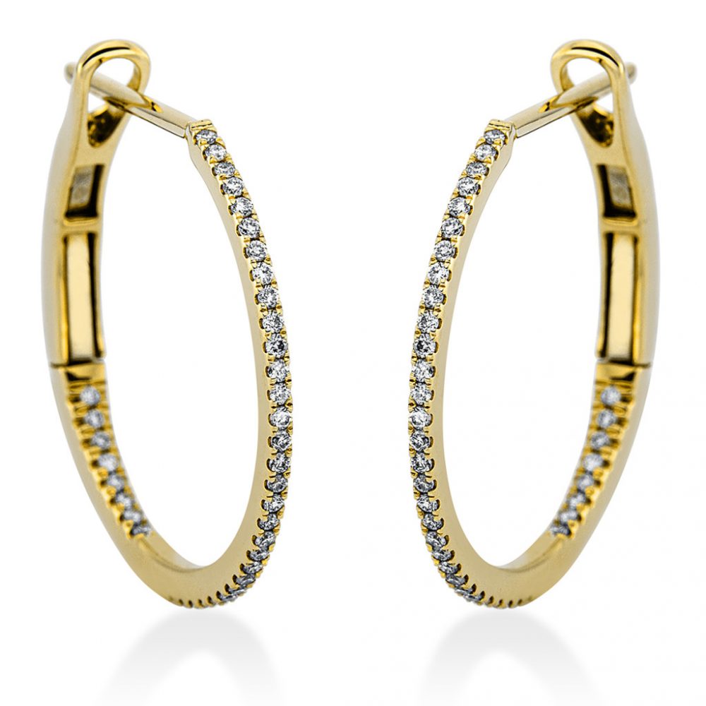 Yellowgold Diamond Earrings