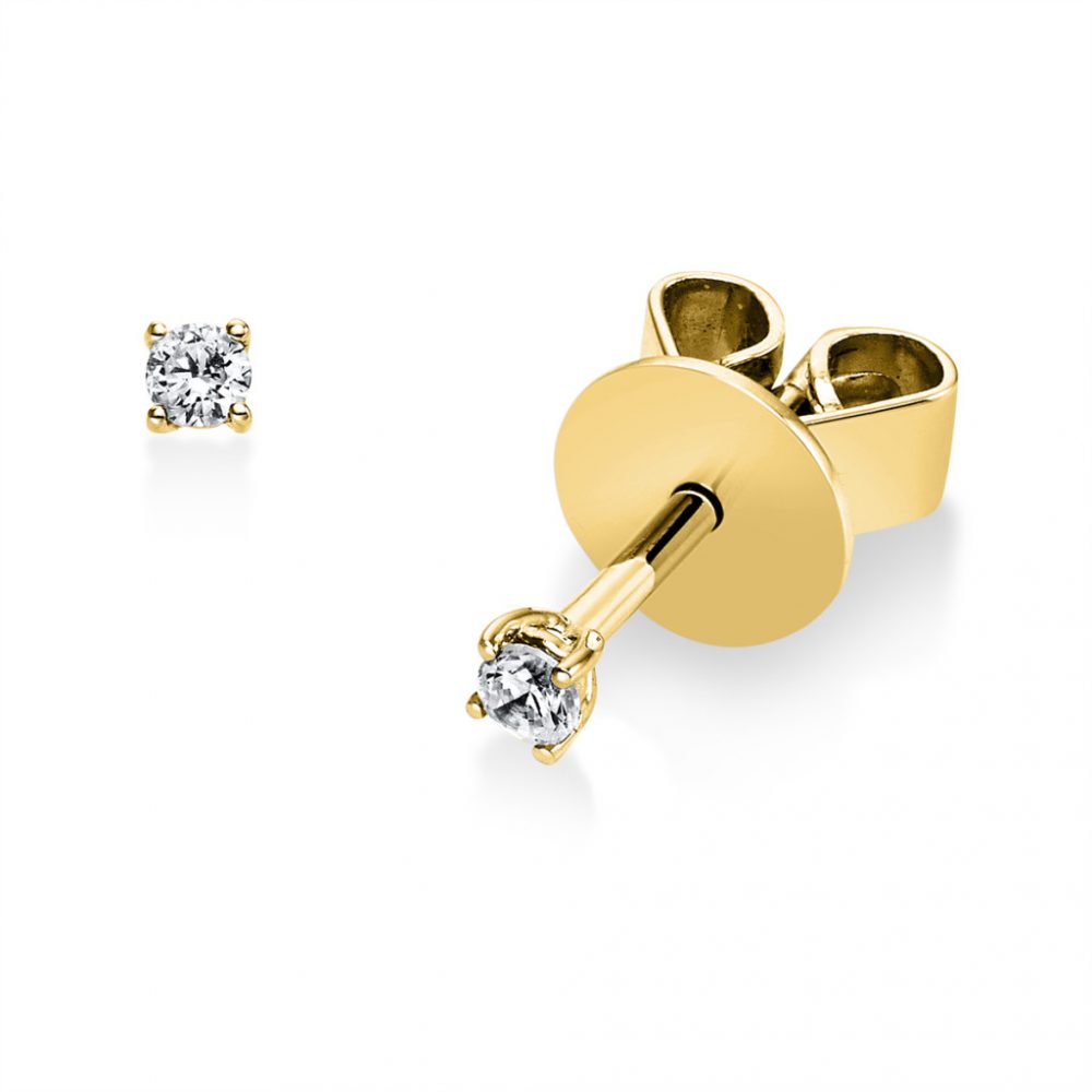 Yellowgold Diamond Earrings