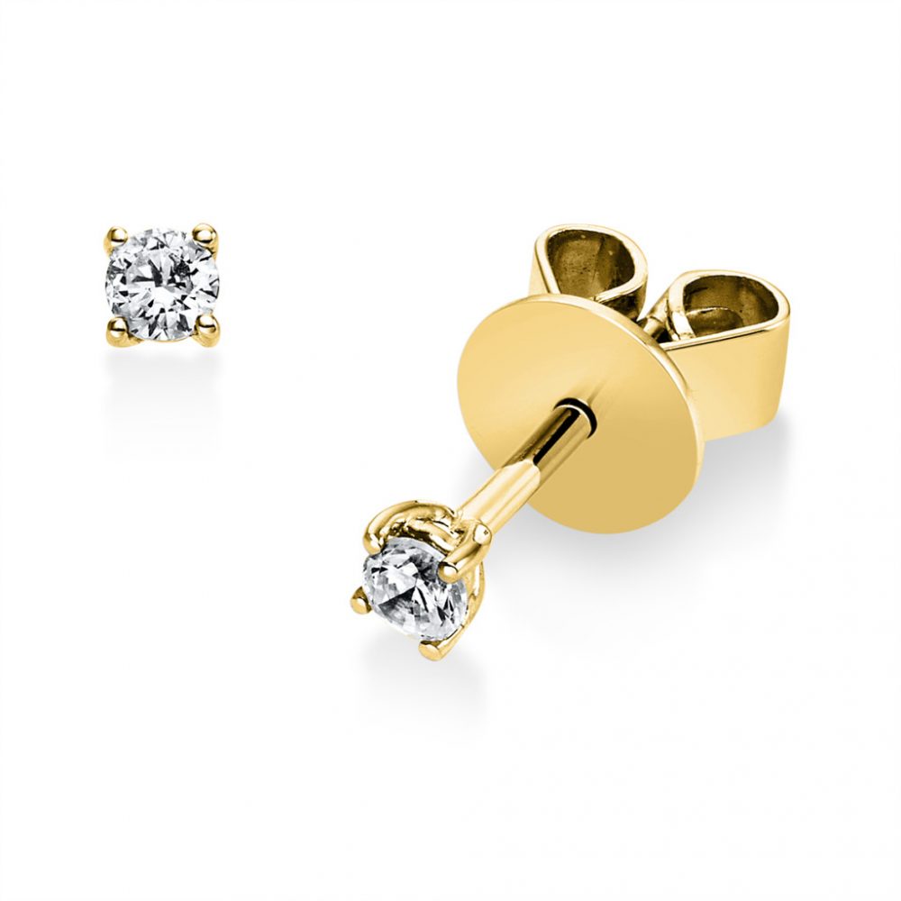 Yellowgold Diamond Earrings