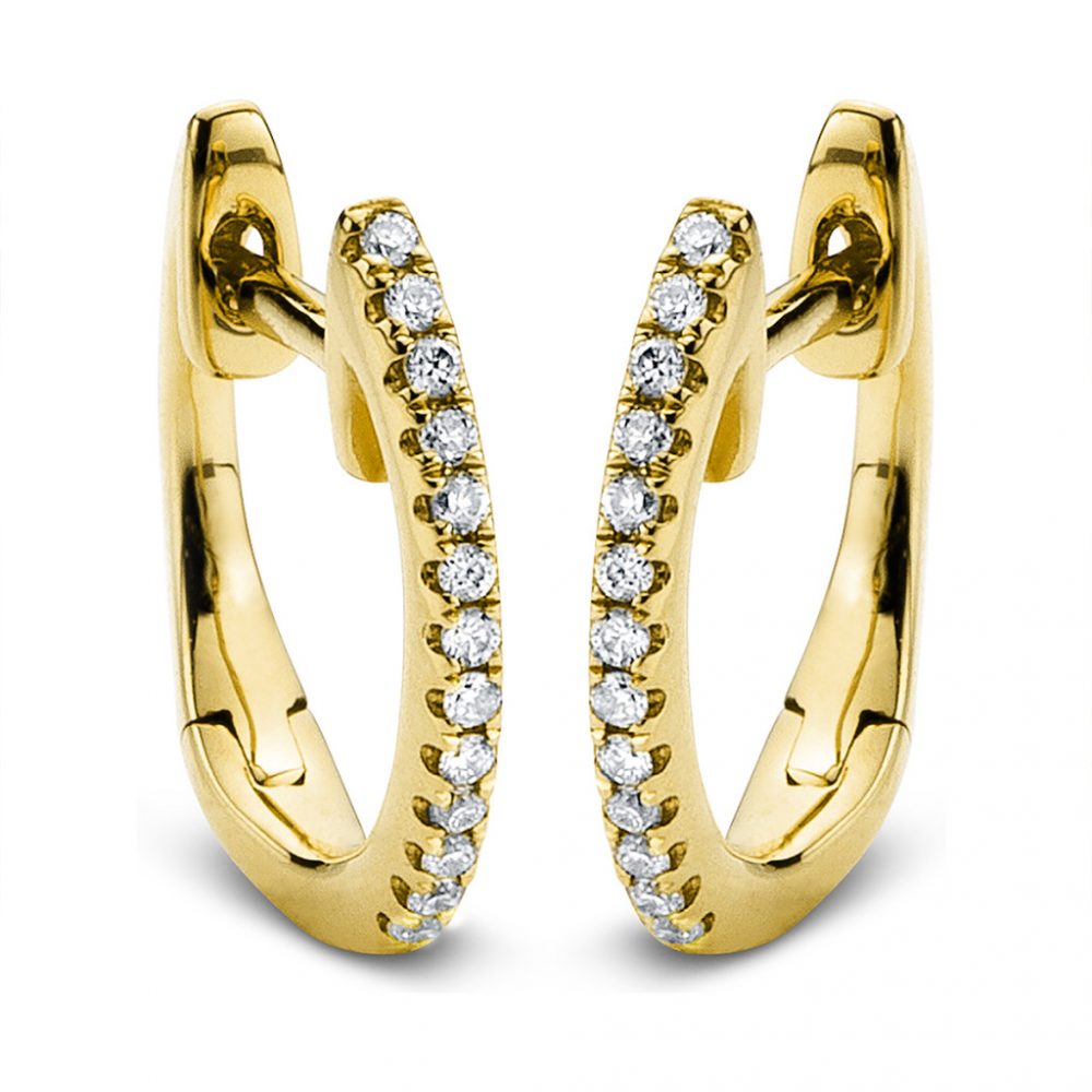 Yellowgold Diamond Earrings