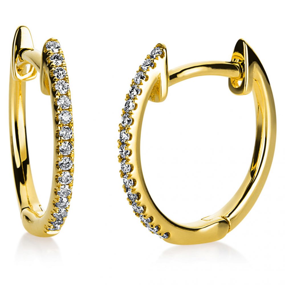 Yellowgold Diamond Earrings