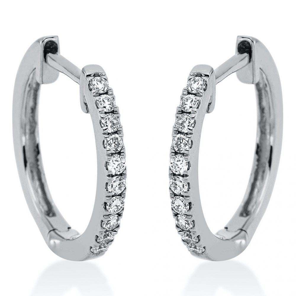 Whitegold Diamond Earrings