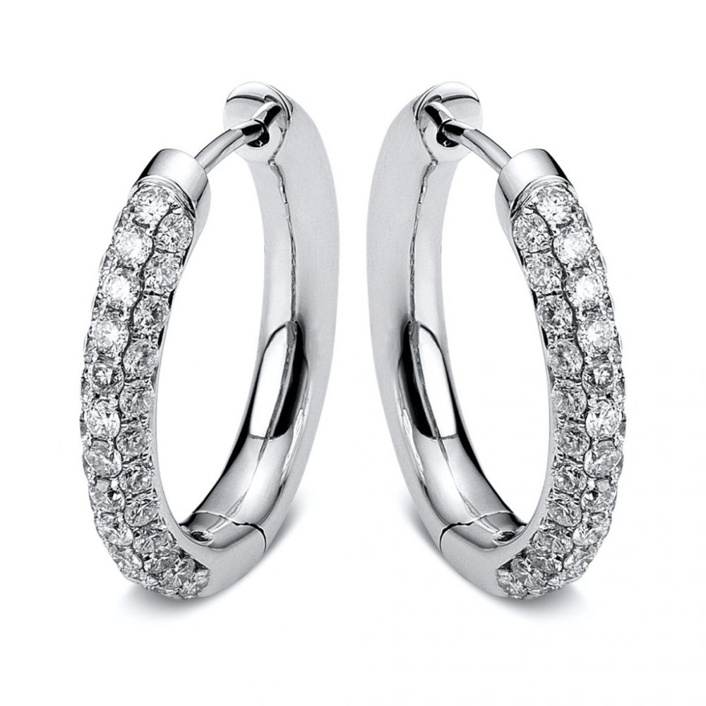 Whitegold Diamond Earrings