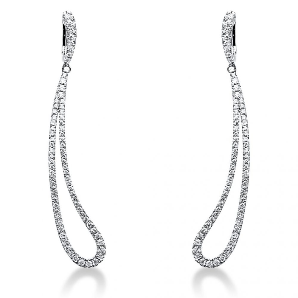 Whitegold Diamond Earrings