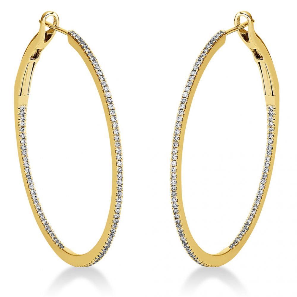 Yellowgold Diamond Earrings