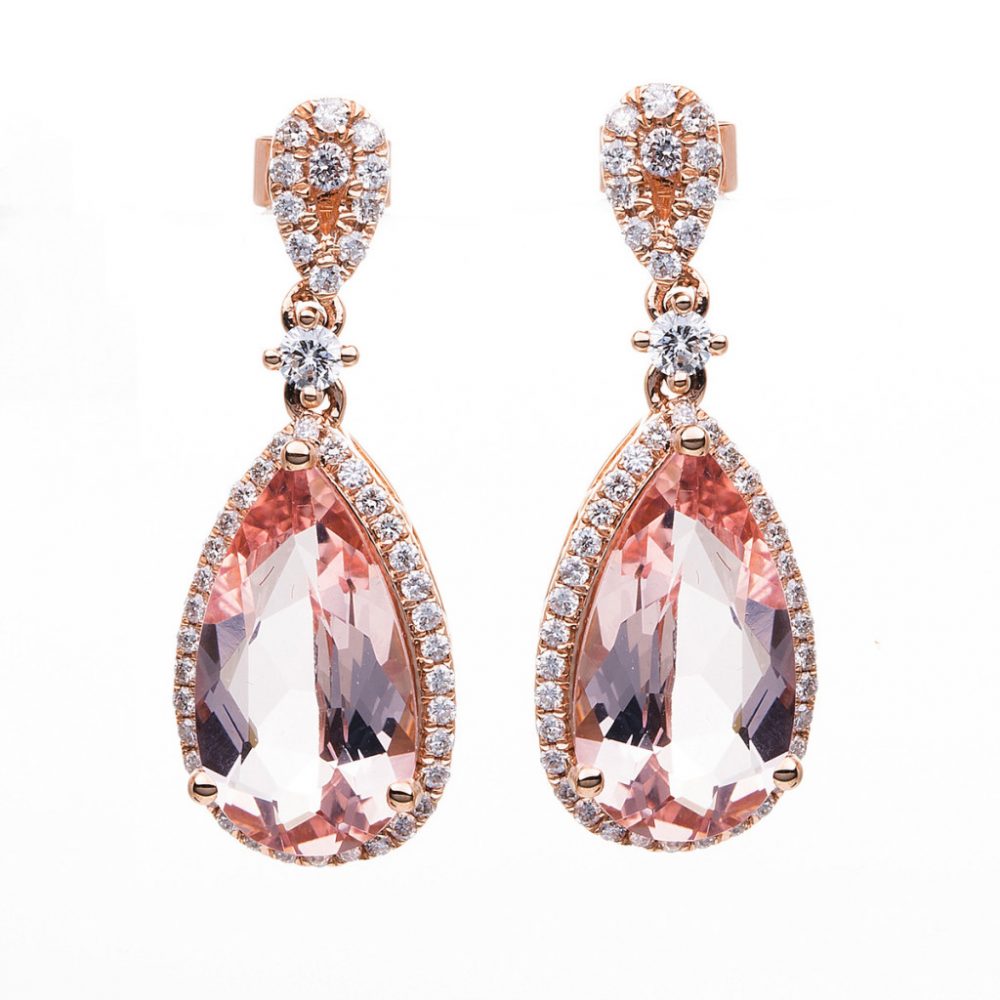 Redgold Morganite Earrings