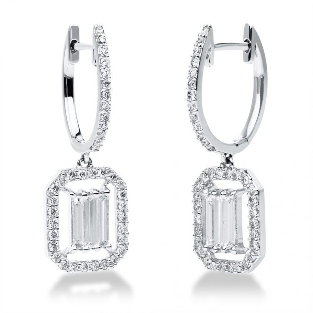 Whitegold Diamond Earrings