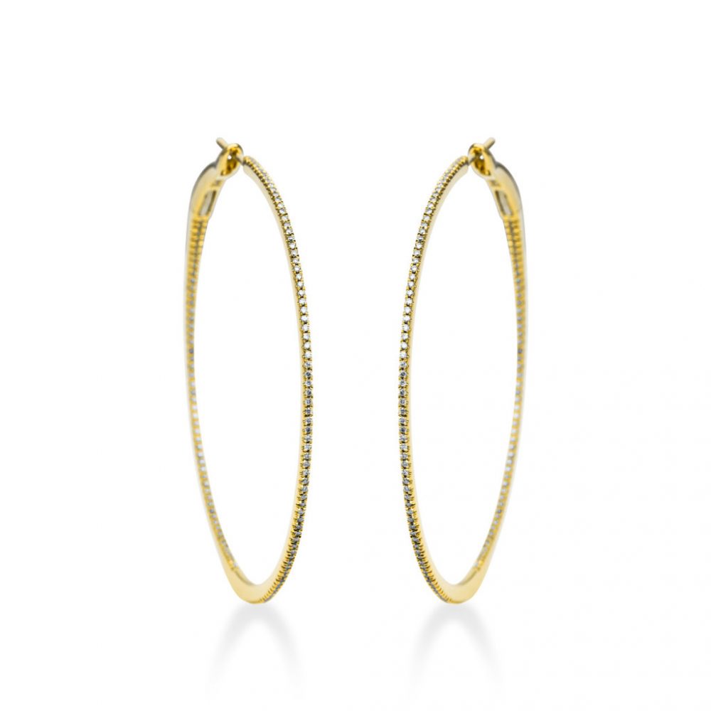 Yellowgold Diamond Earrings