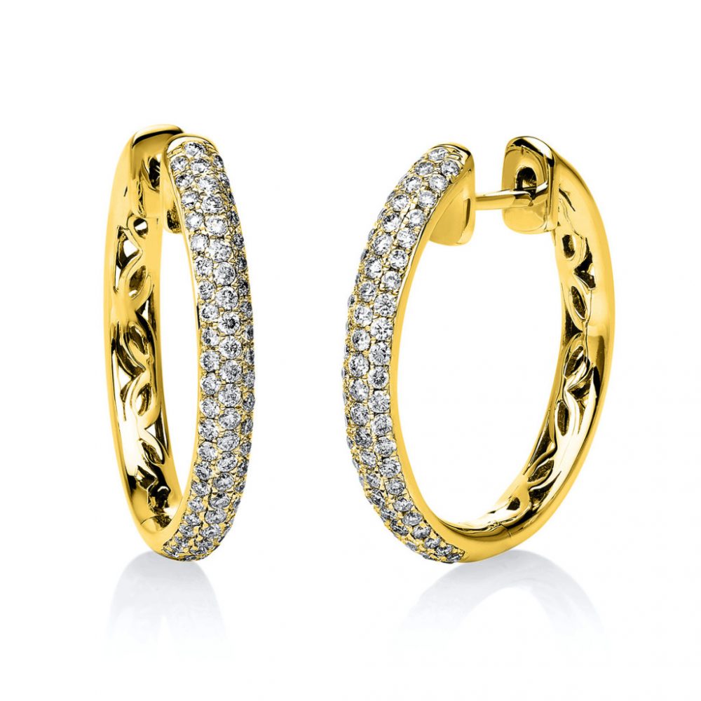 Whitegold Diamond Earrings