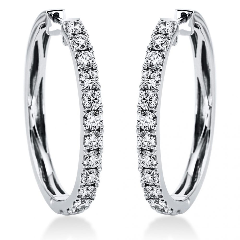 Whitegold Diamond Earrings