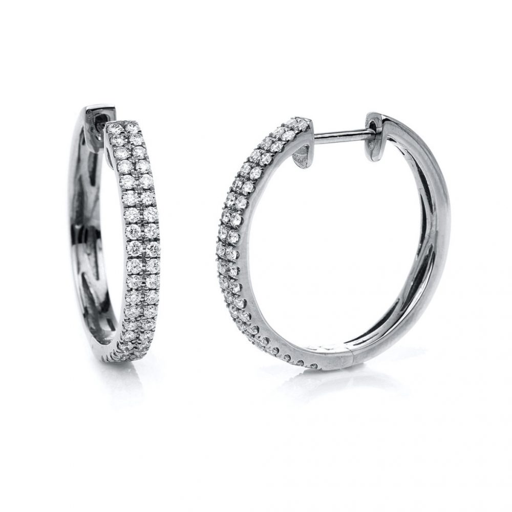 Whitegold Diamond Earrings