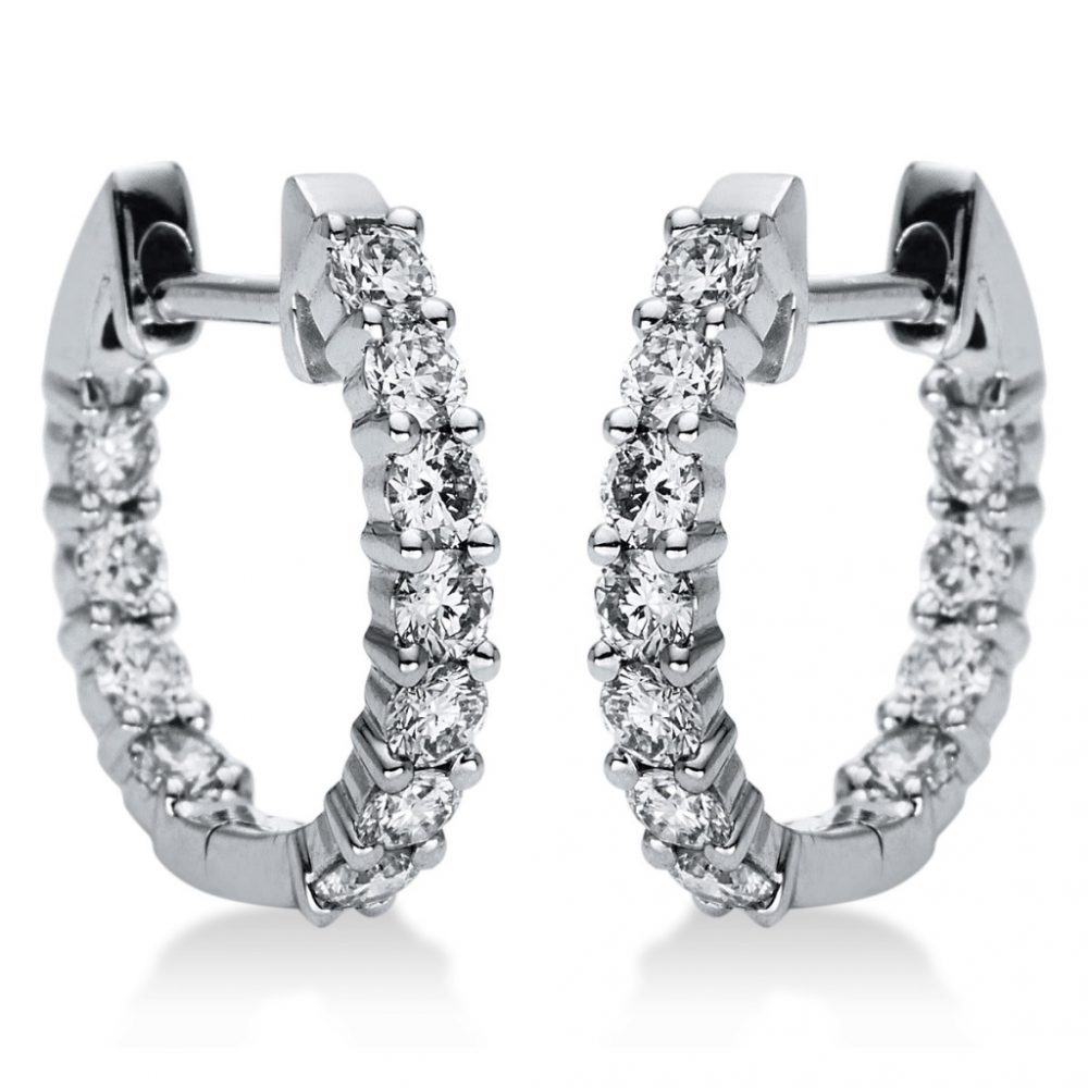 Whitegold Diamond Earrings