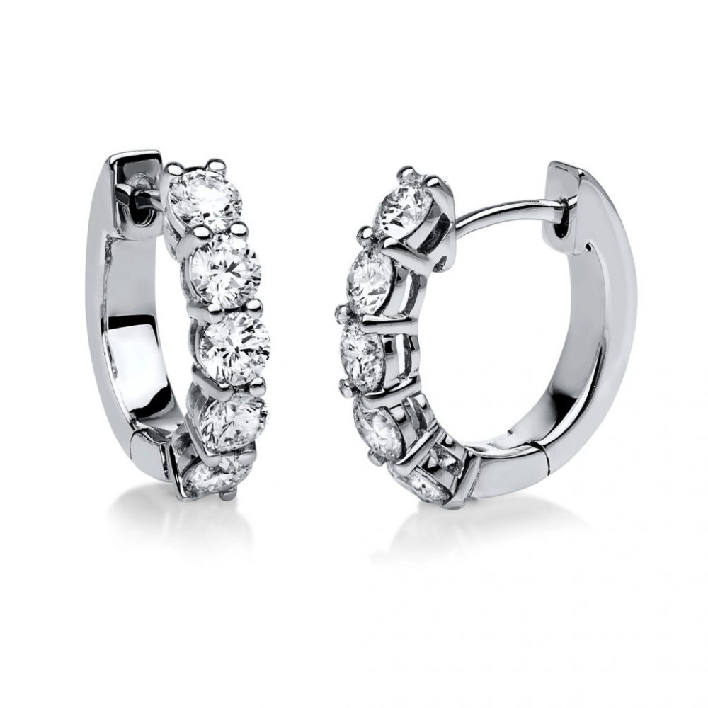 Whitegold Diamond Earrings