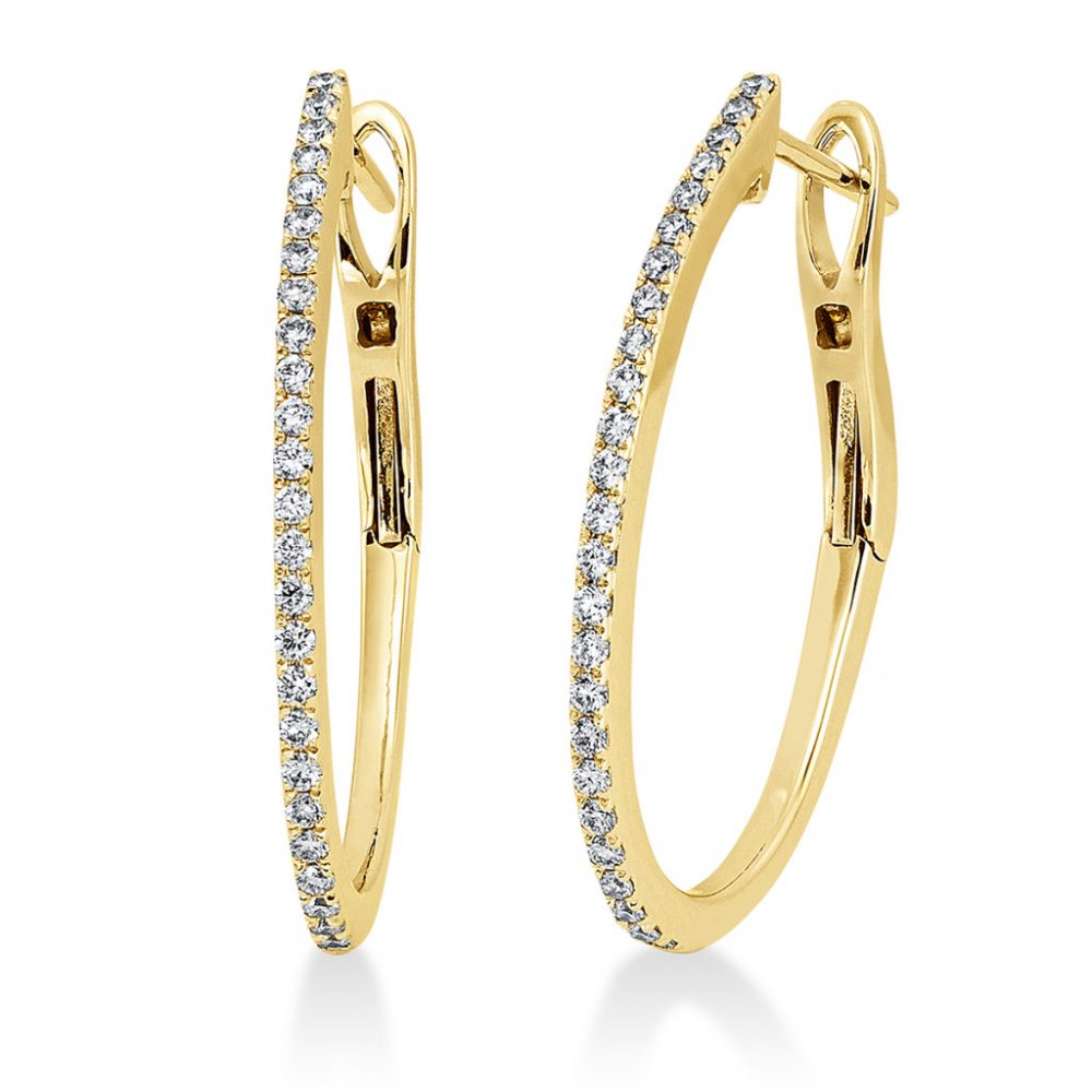 Yellowgold Diamond Earrings