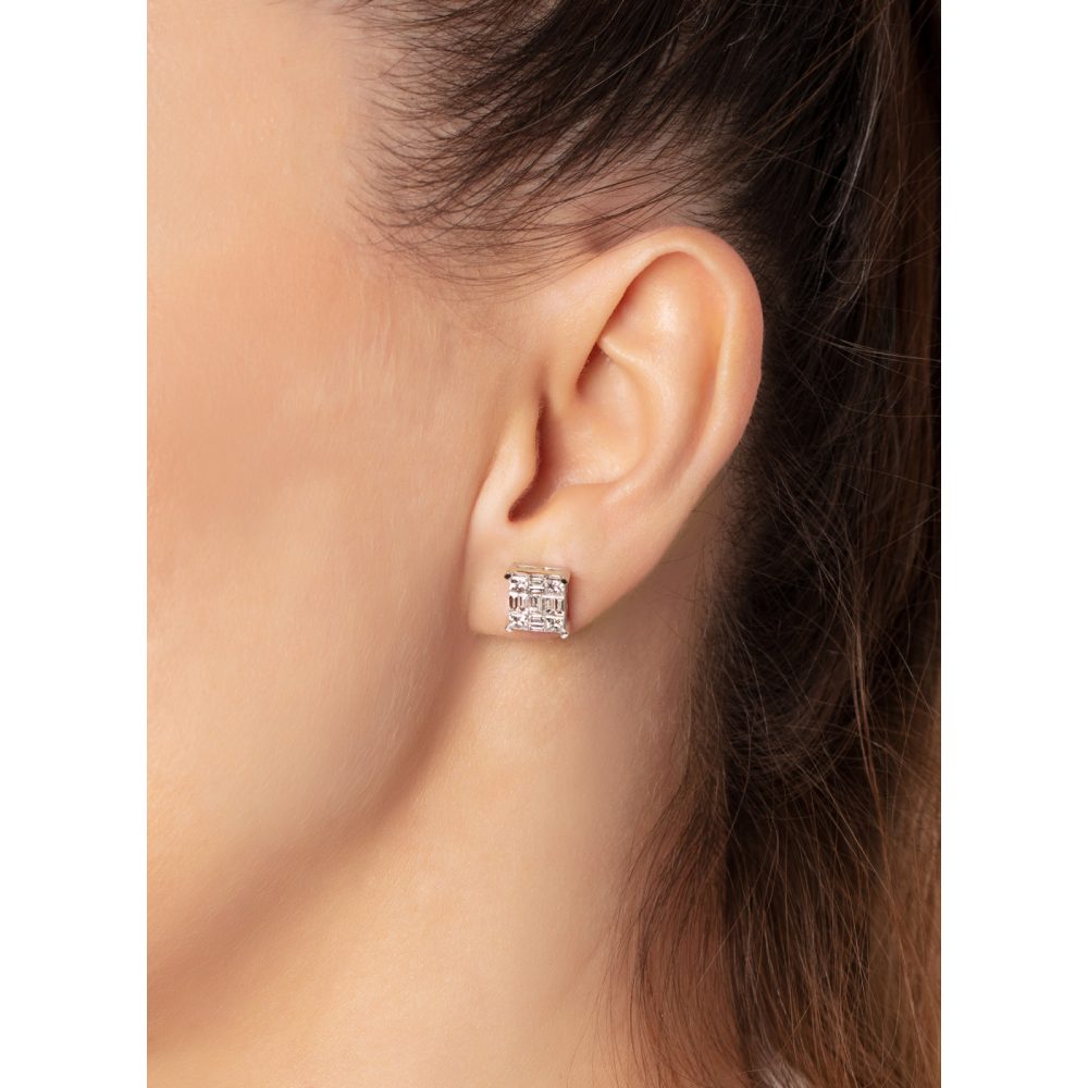 Whitegold Diamond Earrings