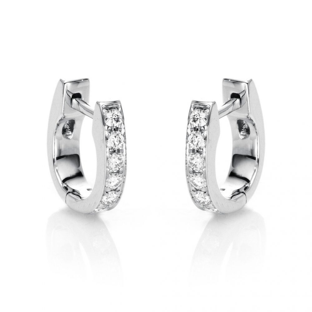 Whitegold Diamond Earrings