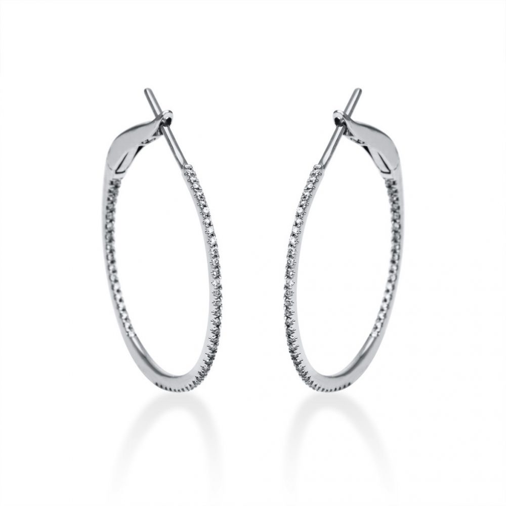 Whitegold Diamond Earrings