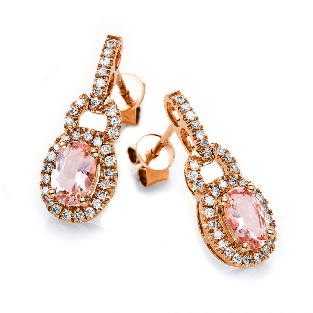 Redgold Morganite Earrings