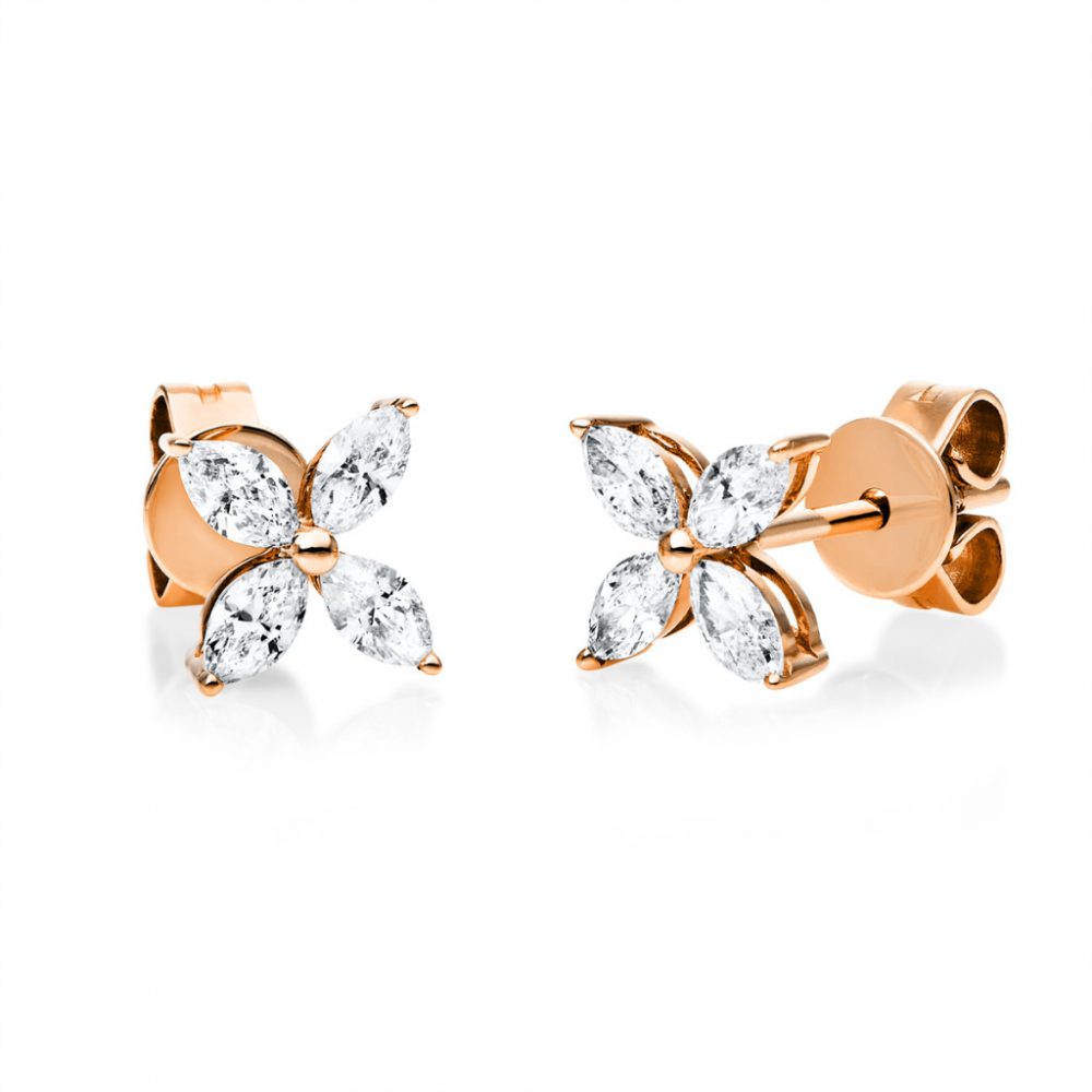 Redgold Diamond Earrings