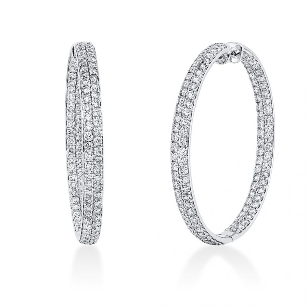 Whitegold Diamond Earrings