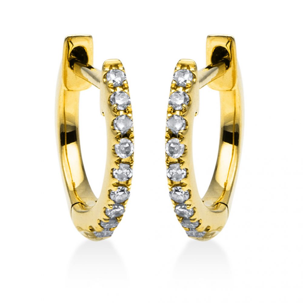 Yellowgold Diamond Earrings