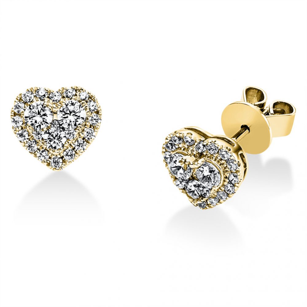 Yellowgold Diamond Earrings