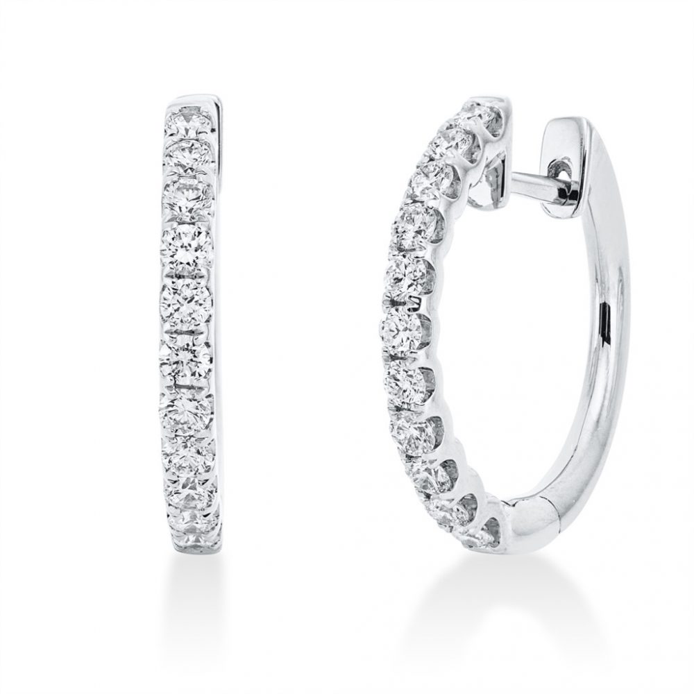 Whitegold Diamond Earrings