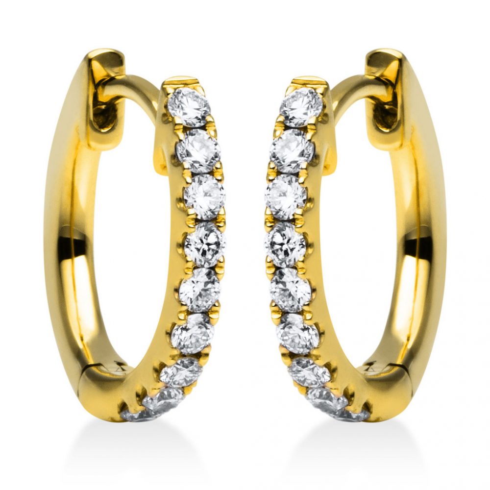 Yellowgold Diamond Earrings