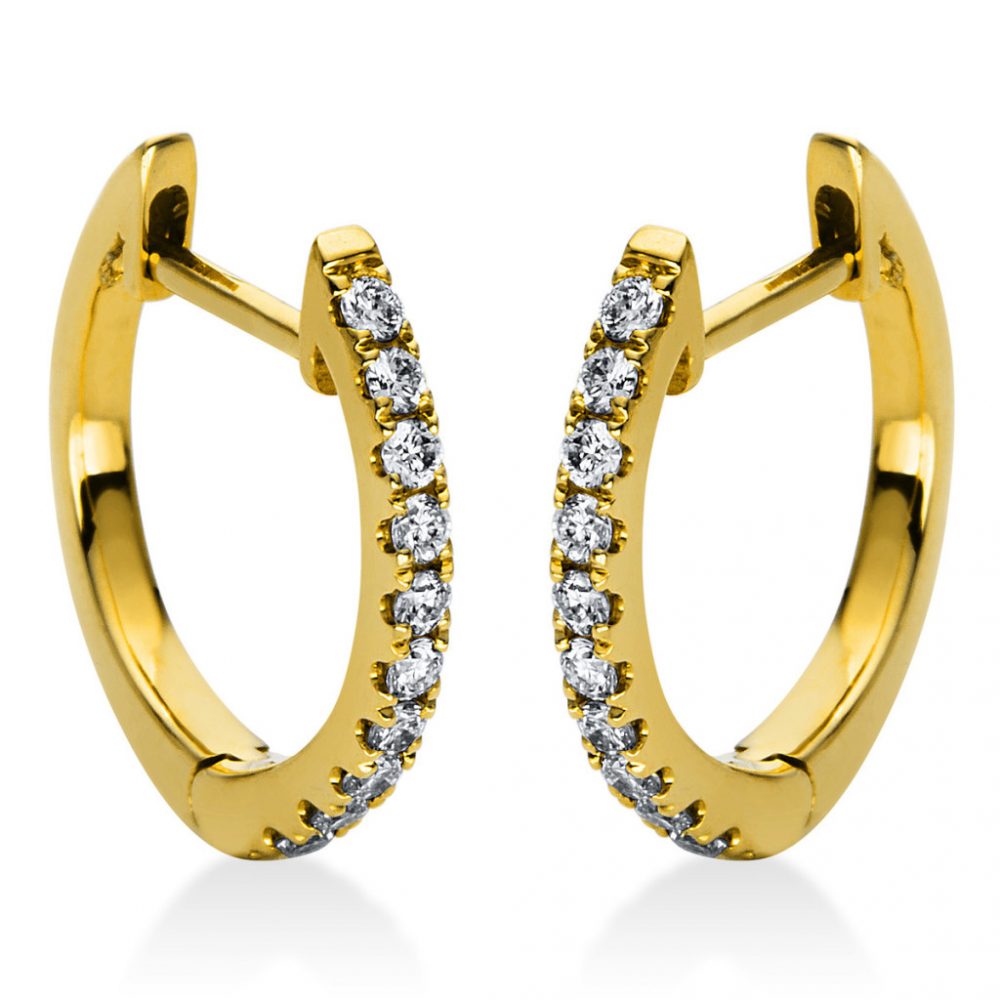 Yellowgold Diamond Earrings