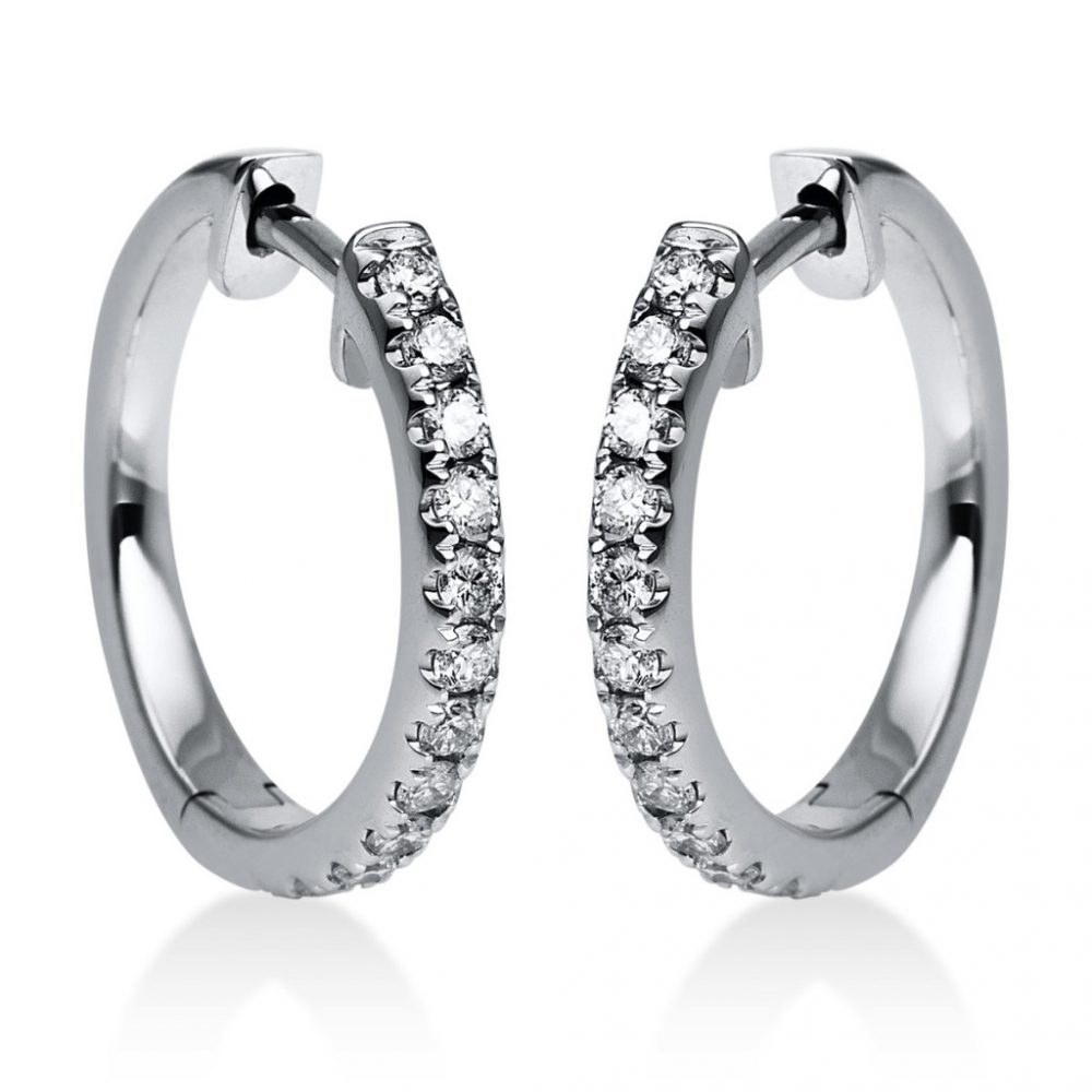 Whitegold Diamond Earrings