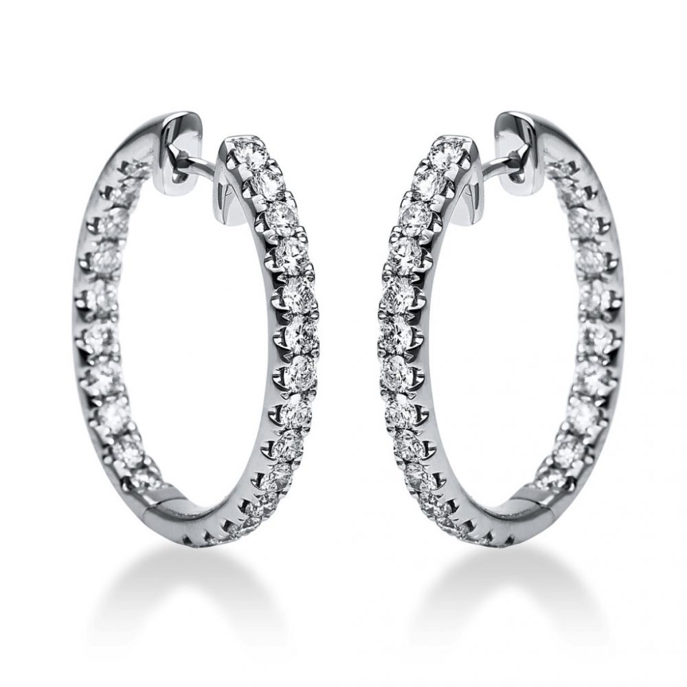 Whitegold Diamond Earrings