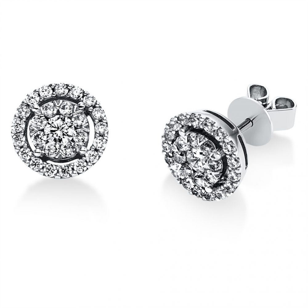 Whitegold Diamond Earrings