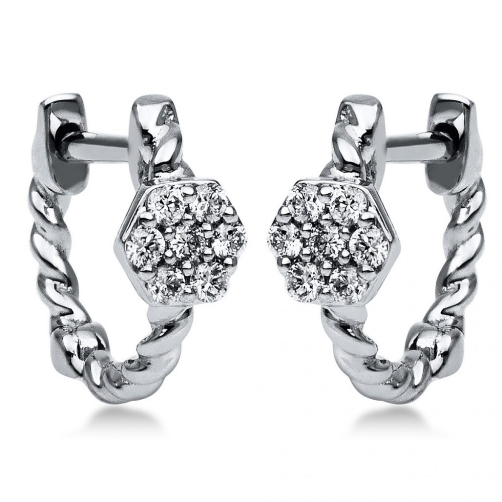 Whitegold Diamond Earrings